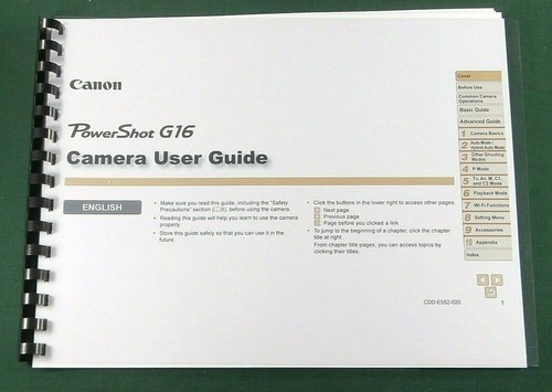 Canon powershot g16 manuale - powershot,